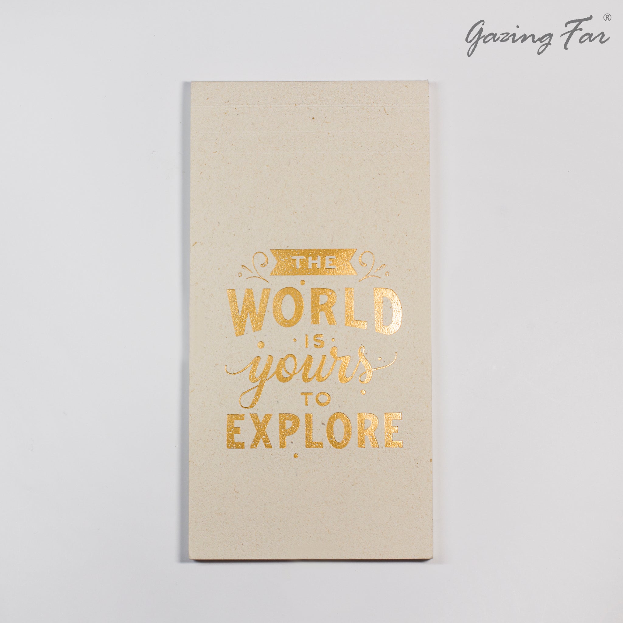 Easy to hold, Easy to write, Easy to tear.  It is so “nIce”., the Gazing Far pad.
