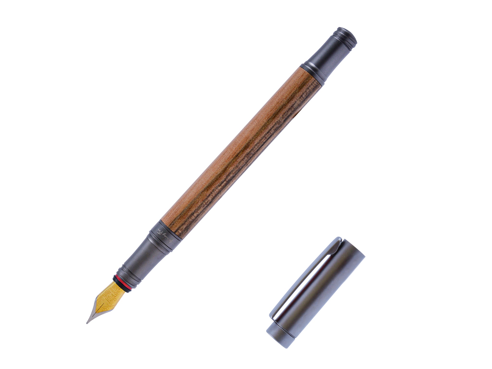 tm2™ Fountain Pen, Zebrawood/Black, 2 tones
