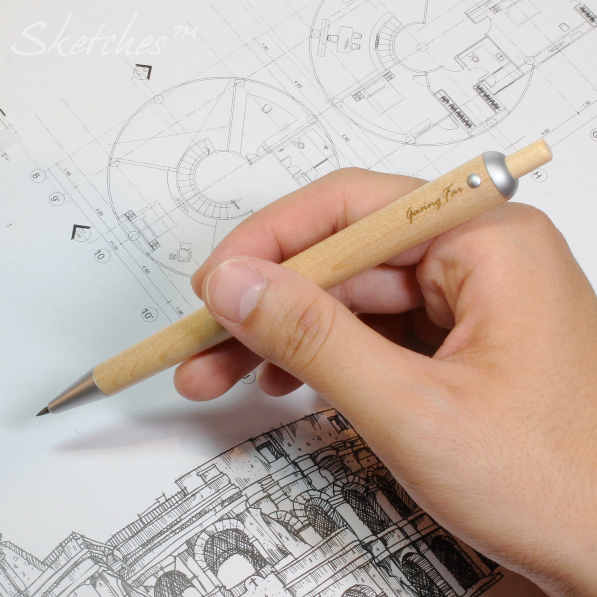 The most comfortable propelling pencil-"Sketch" from Gazing Far