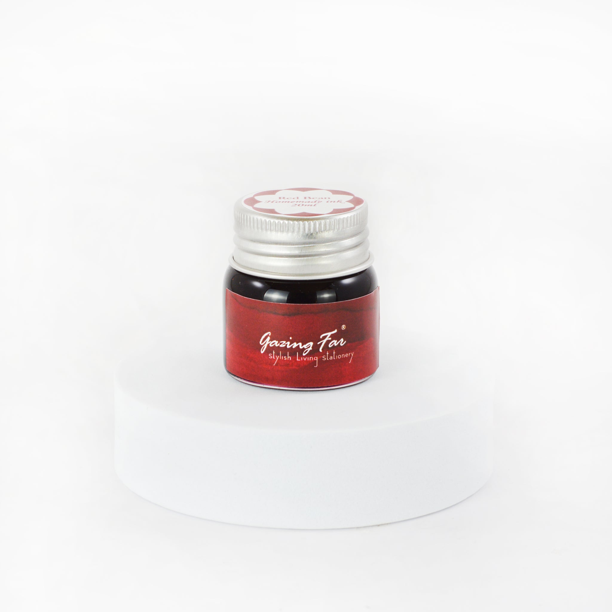GazingFar homemade fountain pen ink- Red Bean, A color of Red and Sweet.