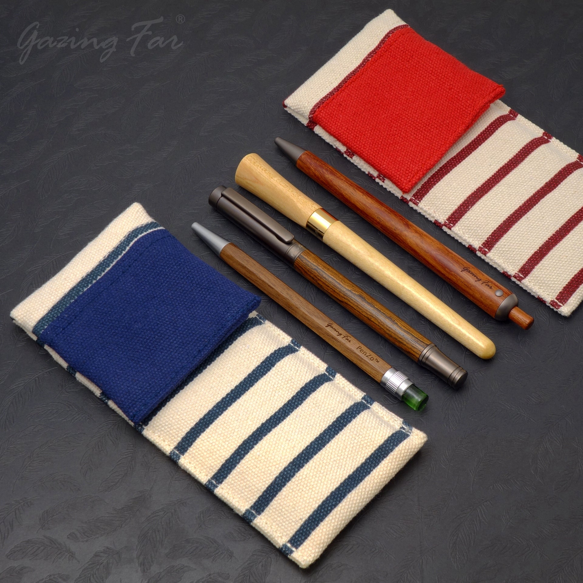 Simplicity Style, Natural Material,  The Gazing Far Canvas Pen Pouch give the Well Protection for your pens