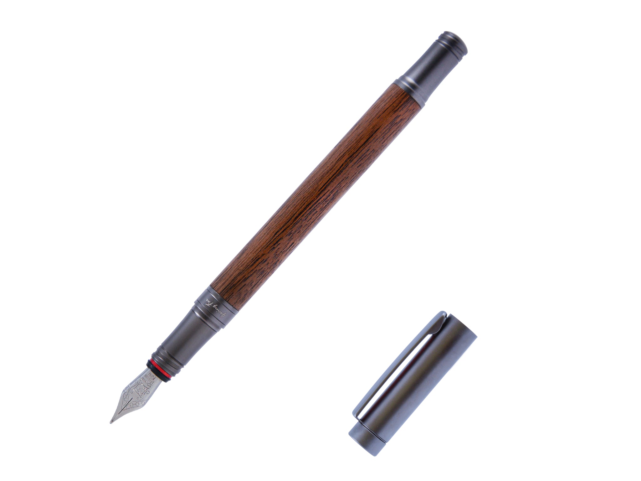 tm2™ Fountain Pen, Walnut wood/Black Gazing Far