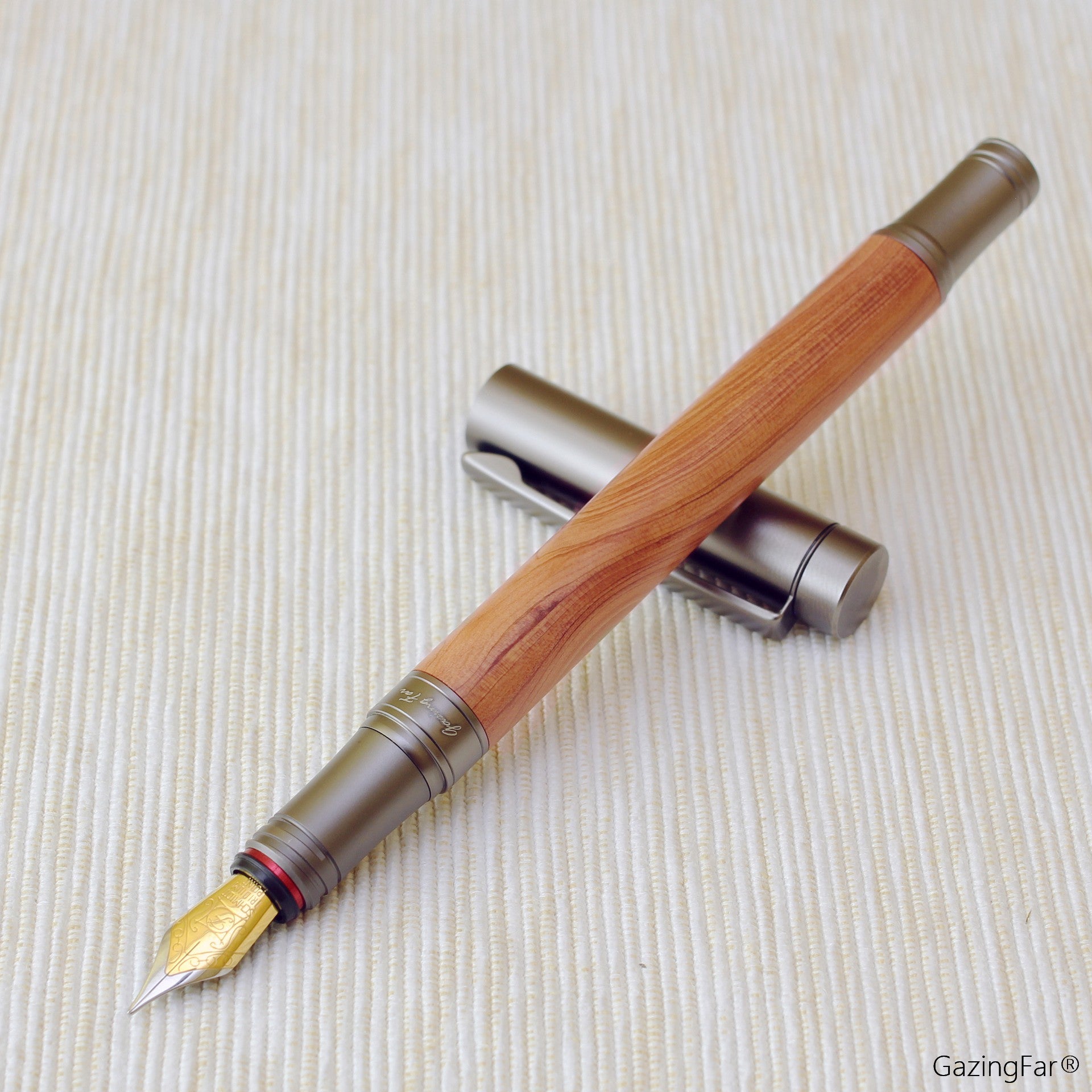 tm2™ Fountain Pen, Dragon Juniper wood/Black, 2 tones